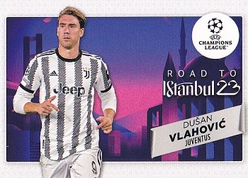 Dusan Vlahovic Juventus FC Topps UEFA Club Competitions 2022/23 Road to the Final #RF-11