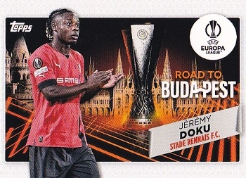 Jeremy Doku Stade Rennes Topps UEFA Club Competitions 2022/23 Road to the Final #RF-12