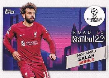Mohamed Salah Liverpool Topps UEFA Club Competitions 2022/23 Road to the Final #RF-13
