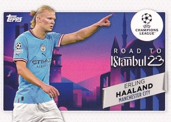 Erling Haaland Manchester City Topps UEFA Club Competitions 2022/23 Road to the Final #RF-15
