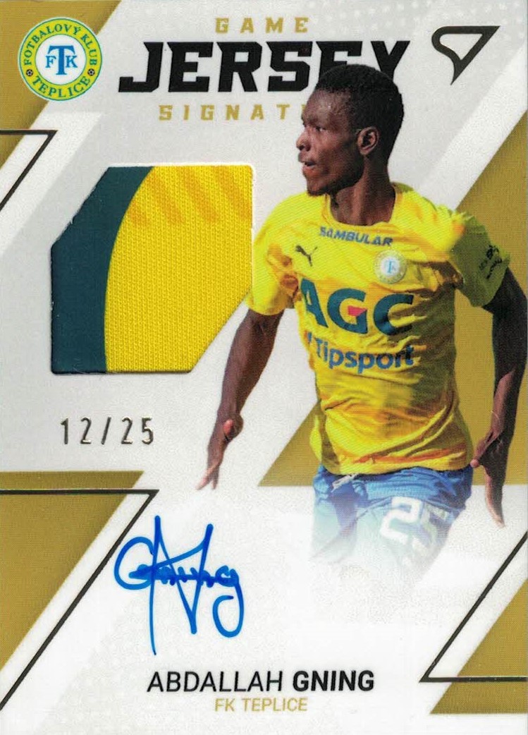 Abdallah Gning Teplice SportZoo FORTUNA:LIGA 2022/23 2. serie Game Jersey Auto /25 #GJS-GN