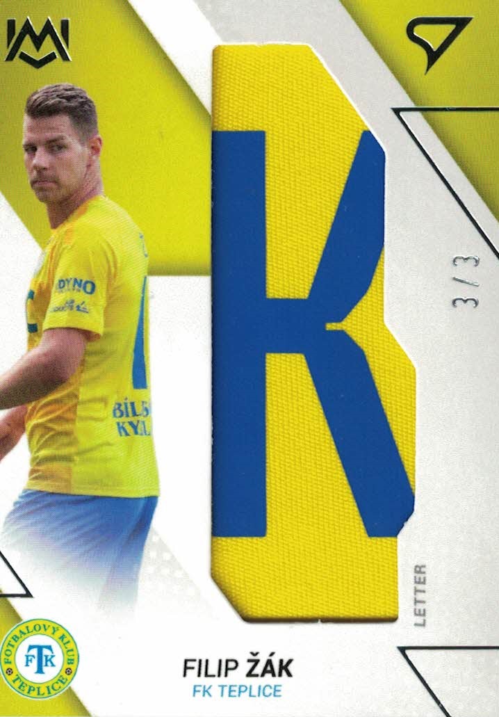 Filip Zak Teplice SportZoo FORTUNA:LIGA 2022/23 2. serie Unique Mark #UM-FZ