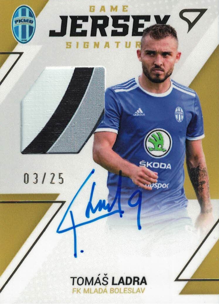 Tomas Ladra Mlada Boleslav SportZoo FORTUNA:LIGA 2022/23 2. serie Game Jersey Auto /25 #GJS-TL