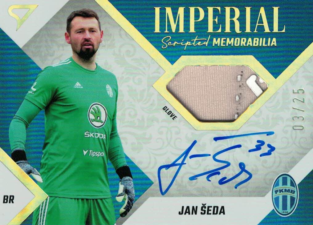 Jan Seda Mlada Boleslav SportZoo FORTUNA:LIGA 2022/23 2. serie Imperial Scripted Memorabilia /25 #IM-SE