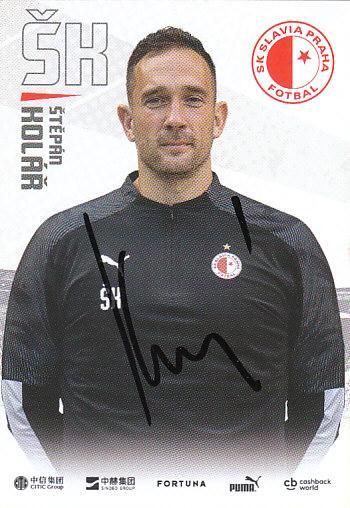 Stepan Kolar SK Slavia Praha 2019/20 Podpisova karta Autogram