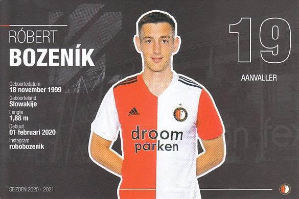 Robert Bozenik Feyenoord  Podpisova karta 