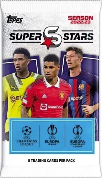 Topps UEFA Football Superstars 2022/23 Balíček Fotbalové karty