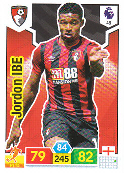 Jordon Ibe AFC Bournemouth 2019/20 Panini Adrenalyn XL #48