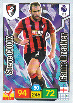 Steve Cook AFC Bournemouth 2019/20 Panini Adrenalyn XL Game Breaker #425