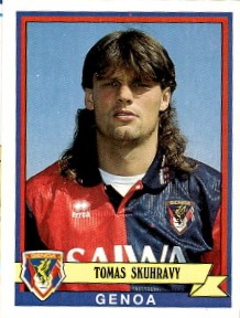 Tomas Skuhravy Genoa samolepka Calciatori 1992/93 Panini #153