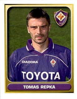 Tomas Repka Fiorentina samolepka Calciatori 2001 Panini #112