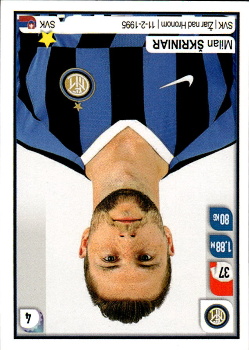 Milan Skriniar FC Internazionale Milano samolepka Calciatori 2019/20 Panini #211
