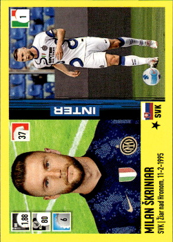 Milan Skriniar FC Internazionale Milano samolepka Calciatori 2021/22 Panini #190