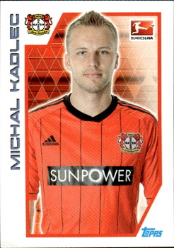 Michal Kadlec Bayer 04 Leverkusen samolepka Bundesliga Fussball 2012/13 #177