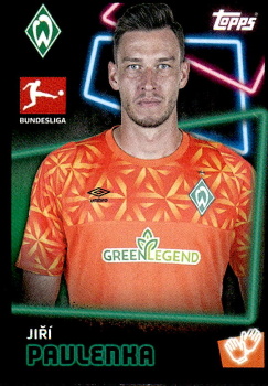 Jiri Pavlenka Werder Bremen samolepka Bundesliga 2022/23 Topps #103