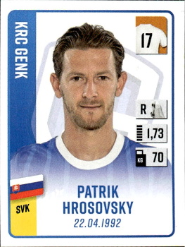 Patrik Hrosovsky KRC Genk samolepka Belgium Pro League 2022/23 #148