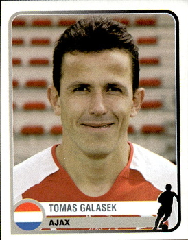Tomas Galasek AFC Ajax samolepka Panini Champions of Europe 1955-2005 #33
