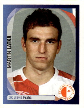 Martin Latka Slavia Praha samolepka UEFA Champions League 2007/08 #523