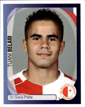 Tijani Belaid Slavia Praha samolepka UEFA Champions League 2007/08 #526