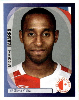 Tijani Belaid Slavia Praha samolepka UEFA Champions League 2007/08 #527