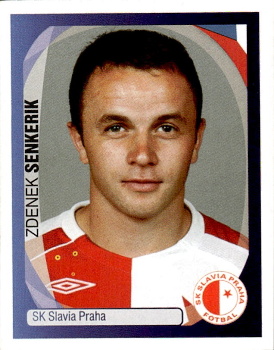 Zdenek Senkerik Slavia Praha samolepka UEFA Champions League 2007/08 #532