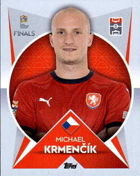 Michael Krmencik Czech Republic samolepka Road to UEFA Nat. League Fin. 2023 #54