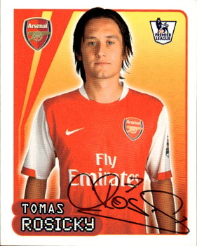 Tomas Rosicky Arsenal samolepka 2007/08 Merlin Premier League #29