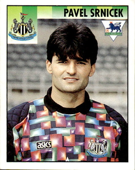 Pavel Srnicek Newcastle United samolepka 1994/95 Merlin Premier League #319