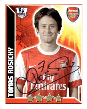 Tomas Rosicky Arsenal samolepka 2010/11 Premier League Topps #36