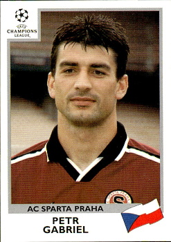 Petr Gabriel Sparta Praha samolepka UEFA Champions League 1999/00 #243