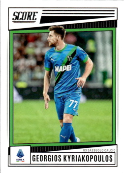 Georgios Kyriakopoulos Sassuolo Panini Score Serie A 2022/23 #195