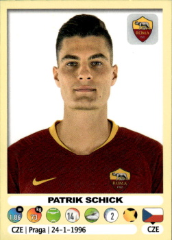 Patrik Schick AS Roma samolepka Calciatori 2018/19 Panini #419