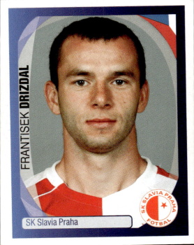 Frantisek Drizdal Slavia Praha samolepka UEFA Champions League 2007/08 #521