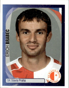 Erich Brabec Slavia Praha samolepka UEFA Champions League 2007/08 #524