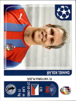 Daniel Kolar FC Viktoria Plzen samolepka UEFA Champions League 2011/12 #540