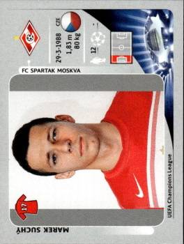 Marek Suchy Spartak Moscow samolepka UEFA Champions League 2012/13 #483
