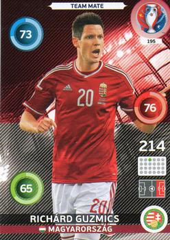 Richard Guzmics Hungary Panini UEFA EURO 2016 #195