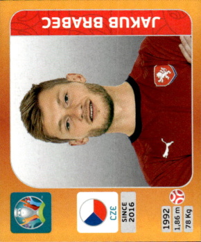 Jakub Brabec Czech Republic samolepka EURO 2020 Tournament edition #384
