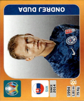 Ondrej Duda Slovakia samolepka EURO 2020 Tournament edition #502