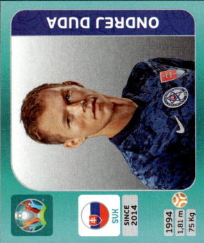 Ondrej Duda Slovakia samolepka EURO 2020 Tournament Edition #482