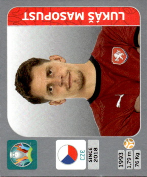 Lukas Masopust Czech Republic samolepka EURO 2020 Tournament edition #394