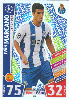 Ivan Marcano FC Porto 2017/18 Topps Match Attax CL Defensive Dynamo #223