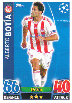 Alberto Botia Olympiacos FC 2015/16 Topps Match Attax CL #92