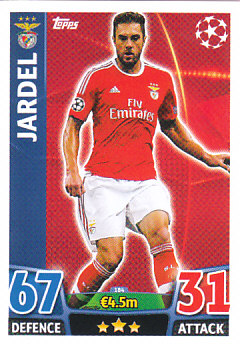 Jardel SL Benfica 2015/16 Topps Match Attax CL #184