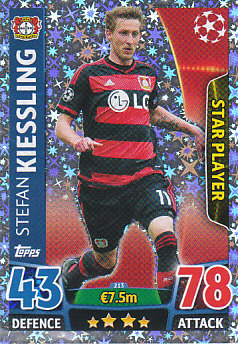 Stefan Kiessling Bayer 04 Leverkusen 2015/16 Topps Match Attax CL Star Player #213