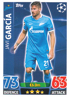 Javi Garcia Zenit Petersburg 2015/16 Topps Match Attax CL #262