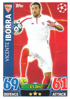 Vicente Iborra Sevilla FC 2015/16 Topps Match Attax CL #284