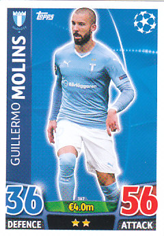 Guillermo Molins Malmo FF 2015/16 Topps Match Attax CL #367