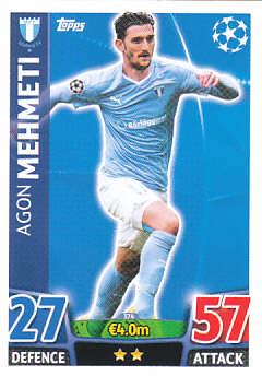 Agon Mehmeti Malmo FF 2015/16 Topps Match Attax CL #374