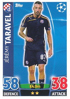 Jeremy Taravel Dinamo Zagreb 2015/16 Topps Match Attax CL #420